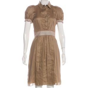 BURBERRY Short Sleeve Midi Dress